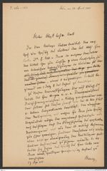 k.k. naturhistorisches Hofmuseum, Intendanzakten 1885-1896 (Hauer), Aktenzahl Z.268.a/1888, Seite 1